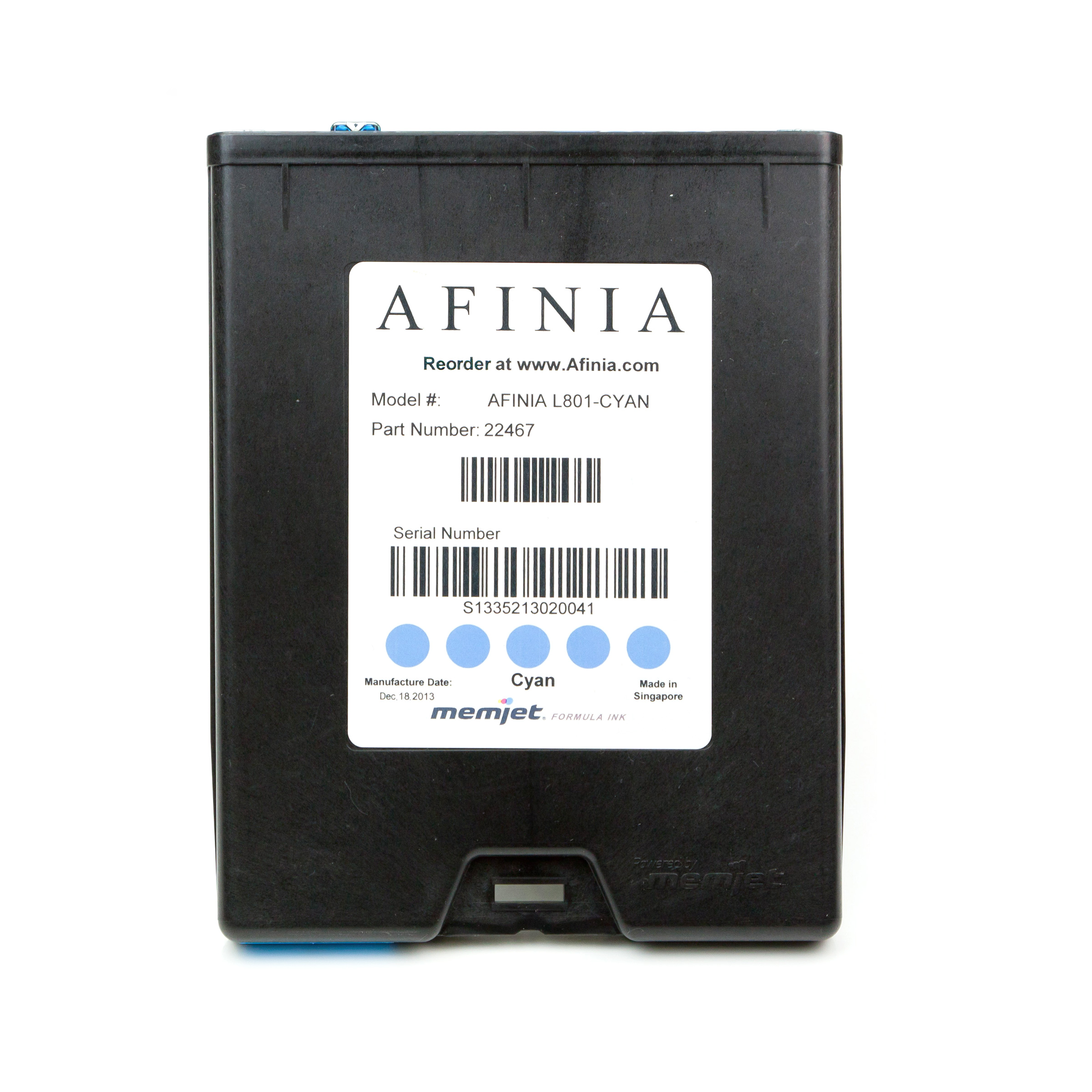 Cyan ink cartridge for Afinia Label L701 - Image 1