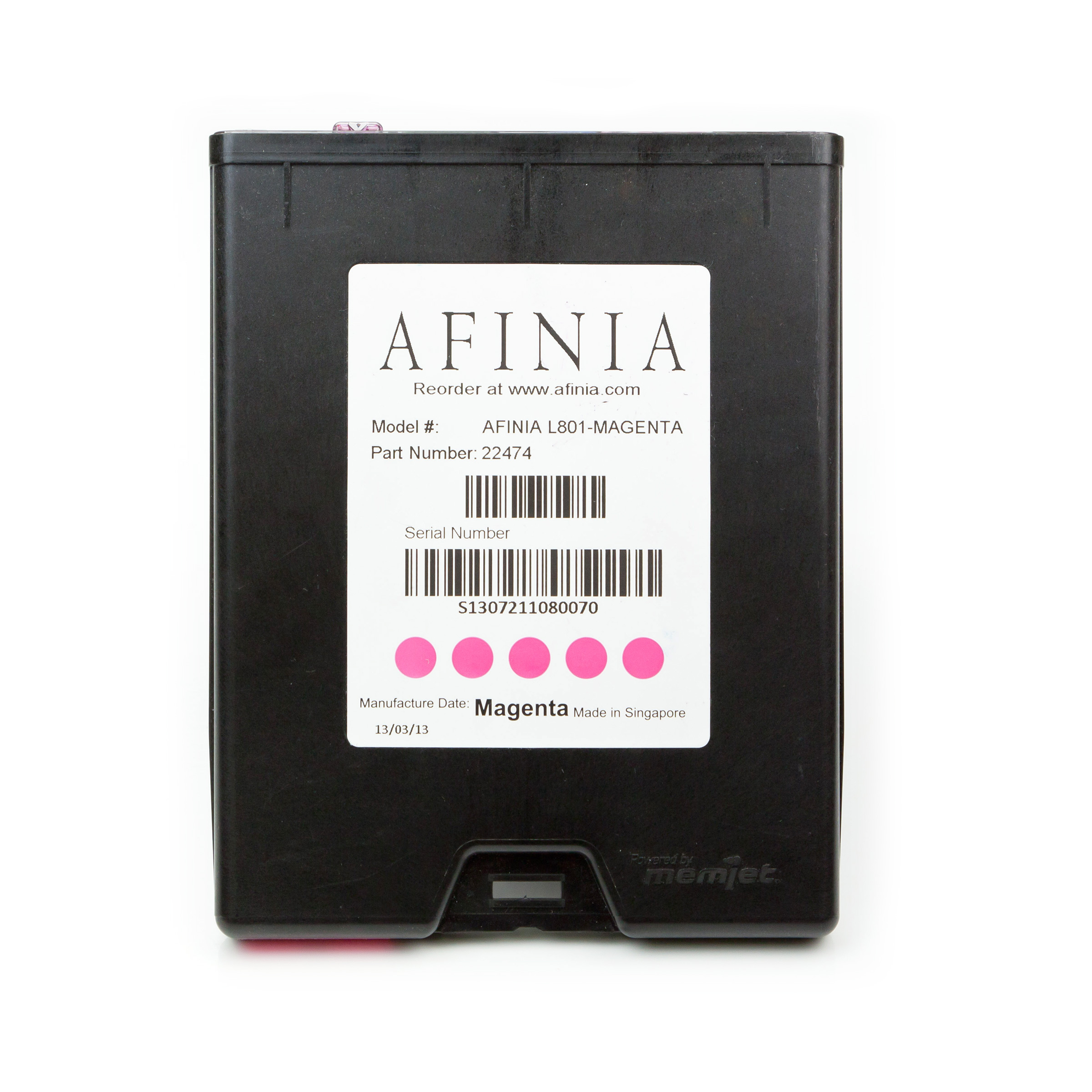 Magenta ink cartridge for Afinia Label L701 - Image 1