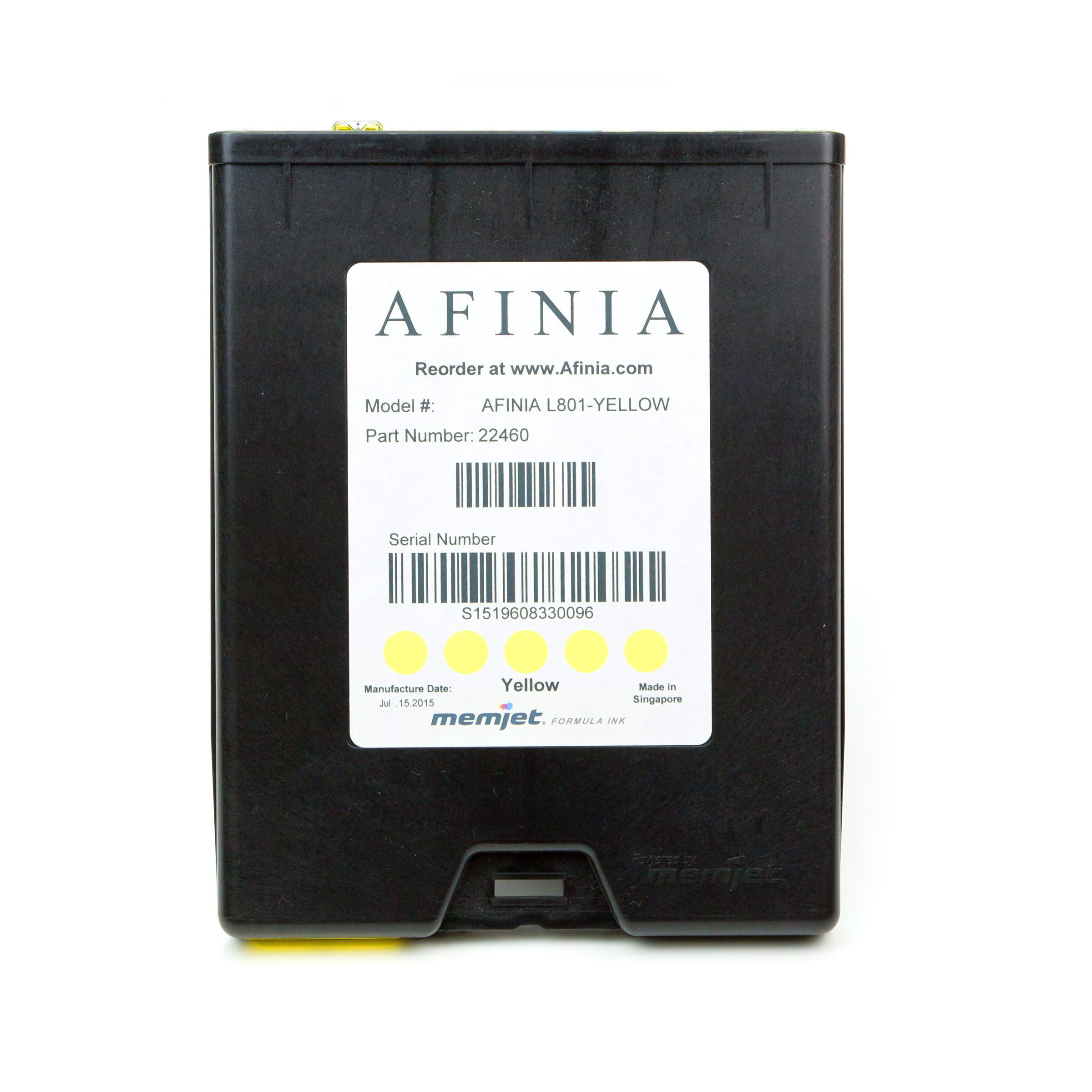 Yellow ink cartridge for Afinia Label L701 - Image 1