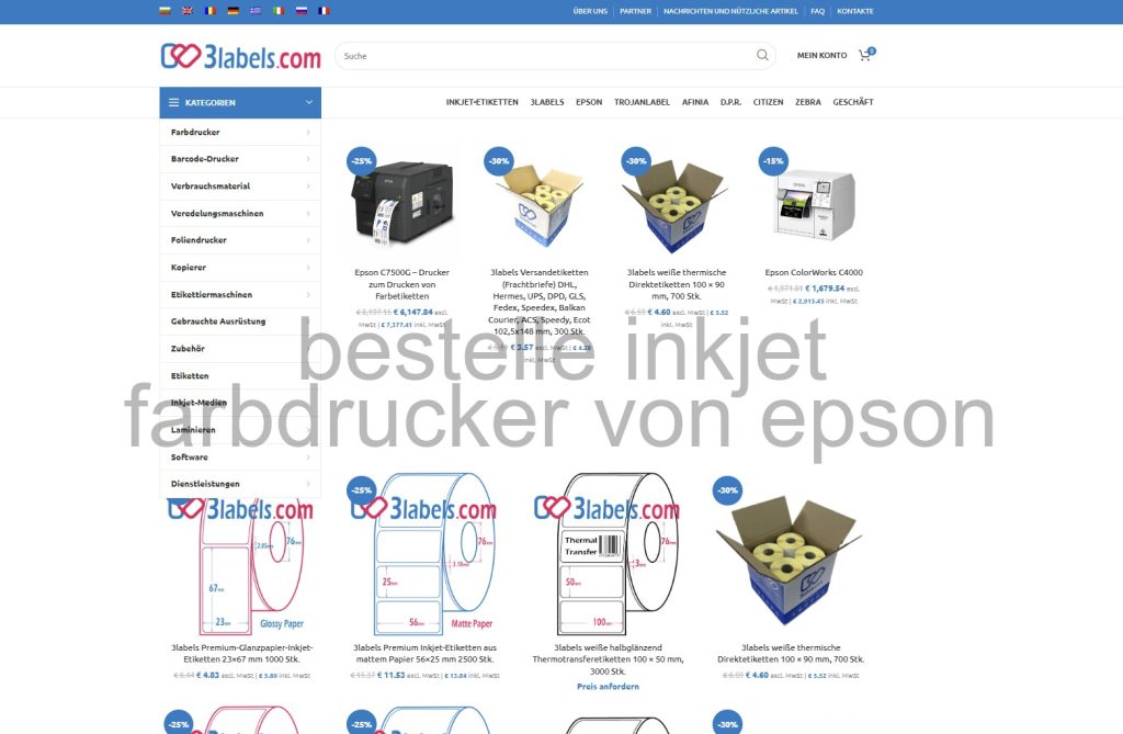 wirtschaftlicher rollenprinter