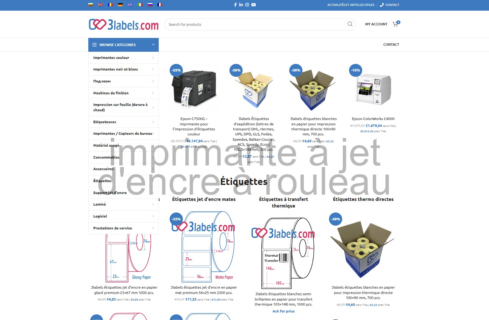 imprimante d’étiquettes bon marché