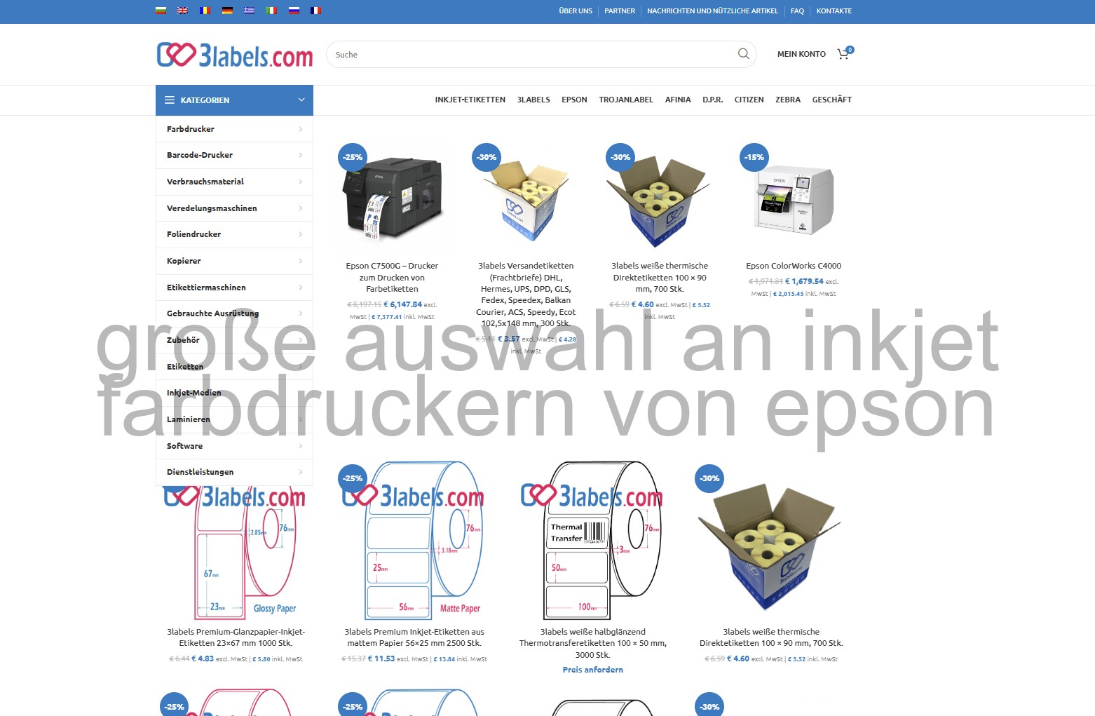 inkjet-rollenprinter